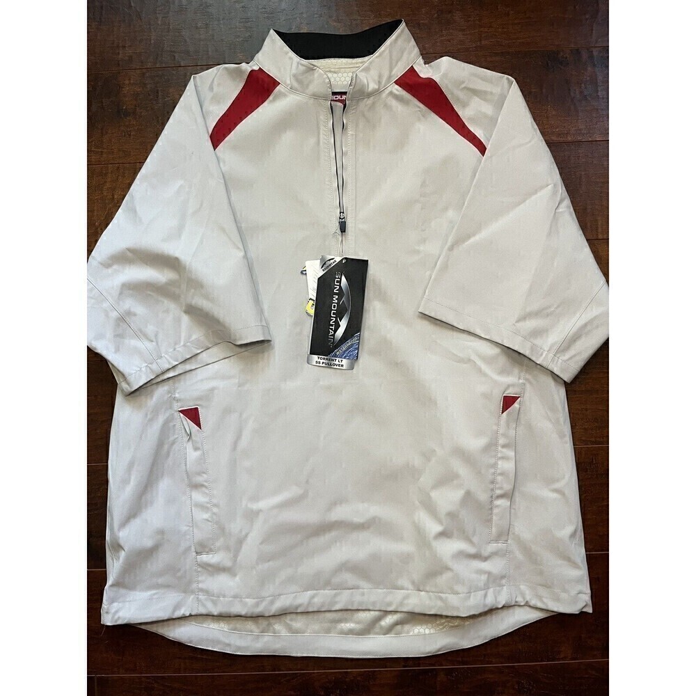 NWT Sun Mountain Waterproof Torrent LT Short Sleeve Pullover Mens Sz Large